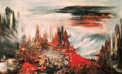 Tehran cultural center opens with new painting by Iran Darroudi