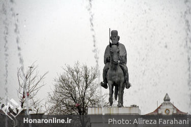 مجسمه های پیاده راه فرهنگی رشت‎