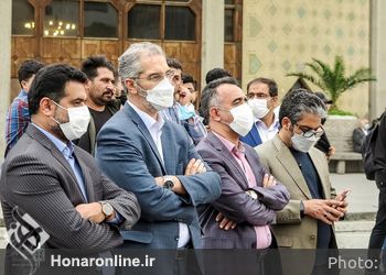 بازدید محمود سالاری معاون امور هنری وزارت فرهنگ و ارشاد اسلامی از اجراهای ویژه برنامه هفته هنر انقلاب اسلامی در تئاتر شهر