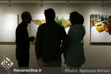 افتتاحیه نمایشگاه نقاشی های آرمان یعقوب پور در گالری گلستان 