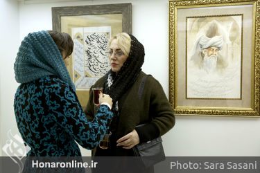  افتتاح نمایشگاه نقاشی خط کامران کوهستانی در گالری والی