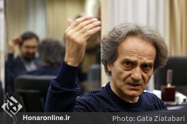 بازدید سید محمد مجتبی حسینی از تمرینات ارکستر سمفونیک تهران