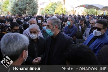 مراسم تشییع پیکر زنده‌یاد «عبدالرحیم سیاهکارزاده» مدیر فقید موسسه توسعه هنرهای تجسمی معاصر