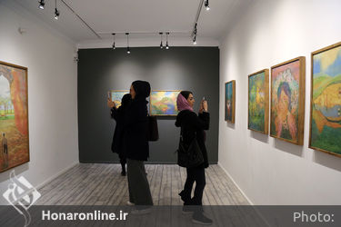 افتتاحیه نمایشگاه نقاشی های حسن مرشد در گالری هپتا