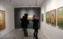 افتتاحیه نمایشگاه نقاشی های حسن مرشد در گالری هپتا