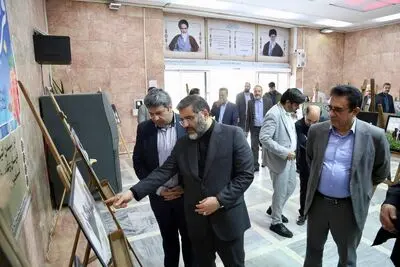 افتتاح نمایشگاه عکس«شهید خدمت»در محل سازمان سینمایی/ پخش تیزر شهید خدمت