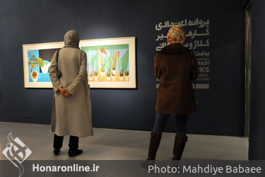 نمایشگاه آثار پروانه اعتمادی در گالری طراحان آزاد