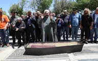 زهرا خوشکام در کنار علی حاتمی به خاک سپرده شد 