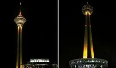 برج میلاد به حمایت از کودکان مبتلا به سرطان طلایی شد