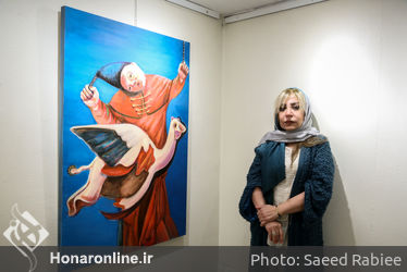 افتتاحیه نمایشگاه نقاشی های هنگامه عابدین در گالری گلستان