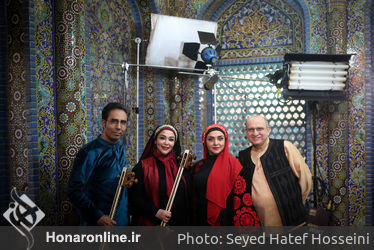 پشت صحنه ضبط کلیپ نوروزی ارکستر سازهای ملی ایران