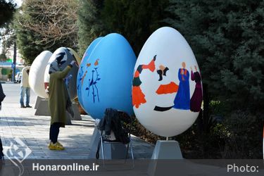  رنگ آمیزی تخم مرغ های نوروزی (2)