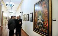 بازدید مرادخانی و ایوبی از دهمین دوسالانه ملی نگارگری ایران