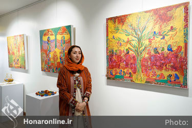 نمایشگاه نقاشی سلیمه قزل در نگارخانه بهارک  