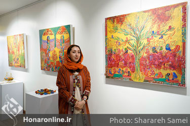 نمایشگاه نقاشی سلیمه قزل در نگارخانه بهارک  