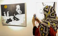 Sayeh Gallery showing Anahita Mohebali paintings