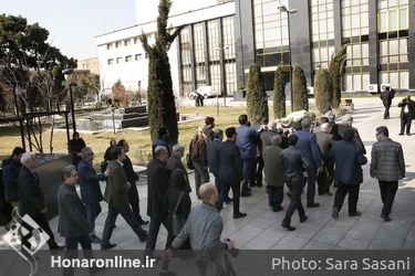 تشییع پیکر عبدالکریم مهرافشان آهنگساز پیشکسوت از تالار وحدت