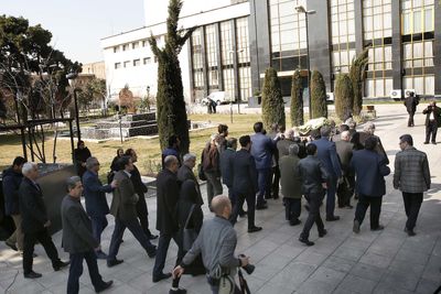 تشییع پیکر عبدالکریم مهرافشان آهنگساز پیشکسوت از تالار وحدت