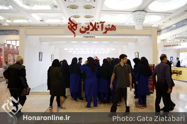 غرفه هنرآنلاین در پنجمین روز بیست و سومین نمایشگاه مطبوعات