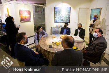 دیدار نوروزی وزیر فرهنگ و ارشاد اسلامی با «نقاش بهشت»
