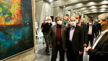  رونمایی از تابلوی نقاشی اربعین استاد کیومرث قورچیان