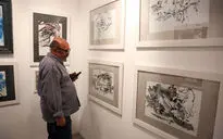 افتتاحیه نمایشگاه طراحی و تصویرسازی‌های پرویز لطف‌الهی در گالری ویستا پلاس