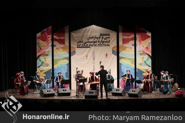 اجرای گروه خنیاگران مهر در چهارمین شب جشنواره موسیقی فجر - ایوان شمس