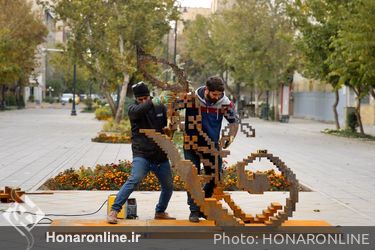 تحویل آثار هشتمین دوسالانه مجسمه‌سازی تهران در تالار وحدت