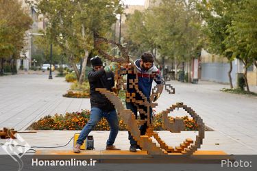 تحویل آثار هشتمین دوسالانه مجسمه‌سازی تهران در تالار وحدت