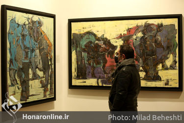 نمایشگاه آثار نازنین بخشنده در گالری آرت سنتر