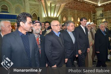 تجدید میثاق هنرمندان و وزیر ارشاد با آرمان های امام راحل