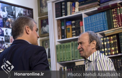 عیادت و تجلیل از استاد موسیقی عبدالوهاب شهیدی
