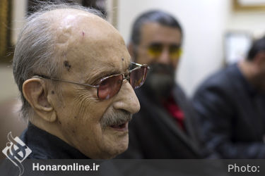 عیادت و تجلیل از استاد موسیقی عبدالوهاب شهیدی