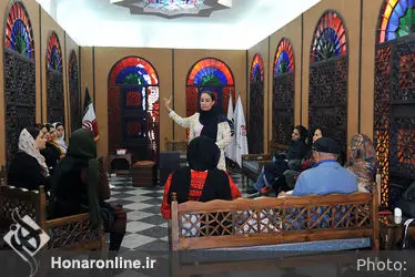 ورکشاپ نقالی دکتر پرویز ممنون در موسسه توسعه هنرهای معاصر