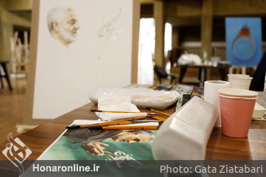 کارگاه تجسمی نمایشگاه «سرو ایرانی» در فرهنگسرای نیاوران