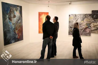 افتتاحیه نمایشگاه نقاشی های سعید رفیعی منفرد در گالری ساربان