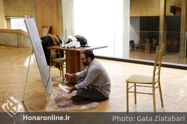 کارگاه تجسمی نمایشگاه «سرو ایرانی» در فرهنگسرای نیاوران