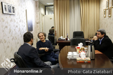 بازدید سید محمد مجتبی حسینی از تمرینات ارکستر سمفونیک تهران