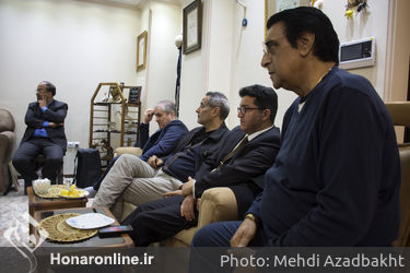 عیادت و تجلیل از استاد موسیقی عبدالوهاب شهیدی