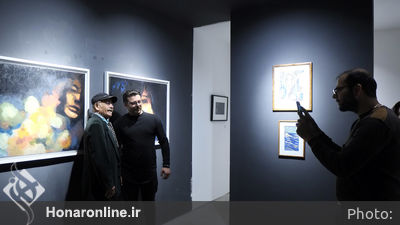 افتتاحیه نمایشگاه آثار تجسمی هنرمندان سینمایی 