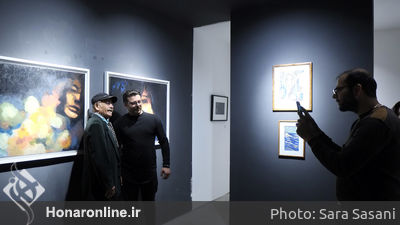 افتتاحیه نمایشگاه آثار تجسمی هنرمندان سینمایی 