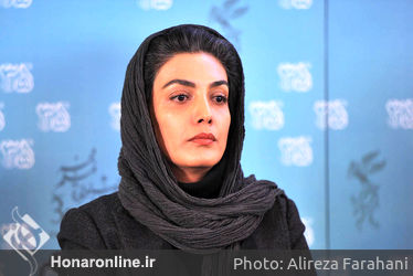لیلا زارع در نشست خبری روز اول جشنواره فیلم فجر در کاخ جشنواره
