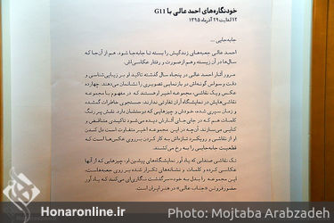نمایشگاه نقاشی و عکس‌های احمد عالی در گالری امکان