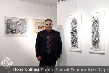 نمایشگاه نقاشی‌خط کیارش یعقوبی درگالری مژده