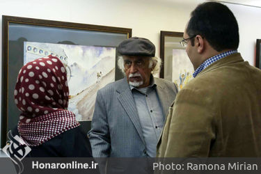 نمایشگاه آبرنگ‌های طنزآمیز بهمن رضایی نامقی در گالری والی