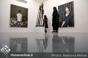 افتتاحیه نمایشگاه آثار چند تن از هنرمندان در گالری  اعتماد باغ نگارستان