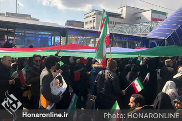 راهپیمایی ۲۲ بهمن ۱۴۰۱ در خیابان آزادی تهران