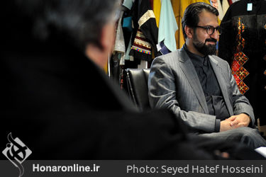 حضور سید محمدمجتبی حسینی در محل داوری آثار جشنواره مد و لباس فجر