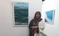 موج‌هایی از حرکت بداهه رنگ‌ها / روایت شهین تابان‌فر از نمایشگاه 