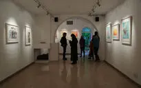 افتتاحیه‌ی نمایشگاه آثار شهاب طایفه مهاجر در گالری آتبین